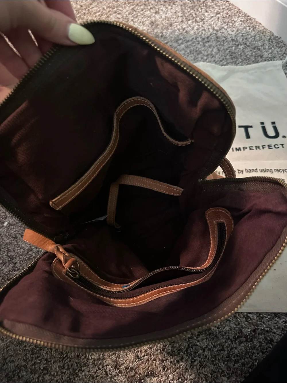 BED|STU Brown Leather Crossbody Bag